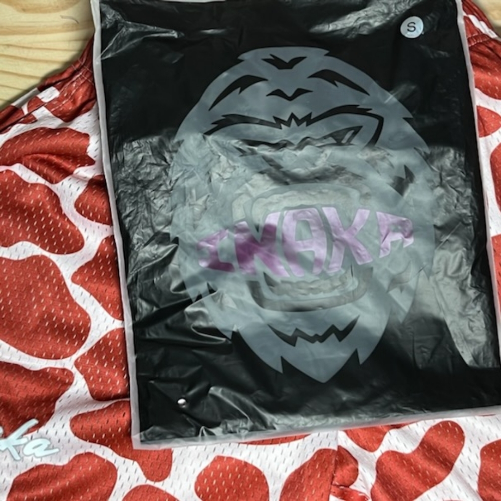 Inaka Power Double Mesh Giraffe Print Shorts